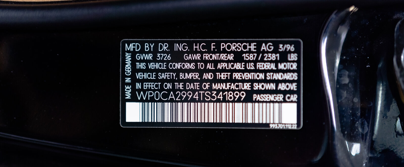 Porsche 993 Carrera Cabriolet