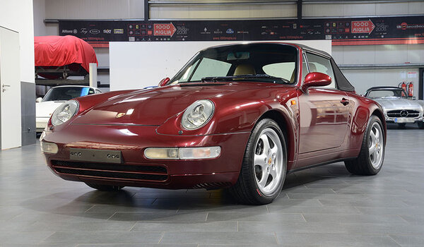 Porsche 993 Carrera Cabriolet Sonderfarbe zyclam
